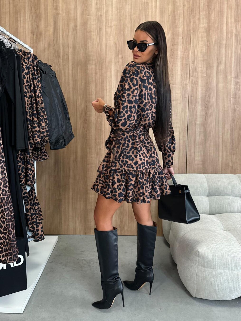 SŁAWOMIRA | ELEGANCKA KWIATOWA SUKIENKA MINI