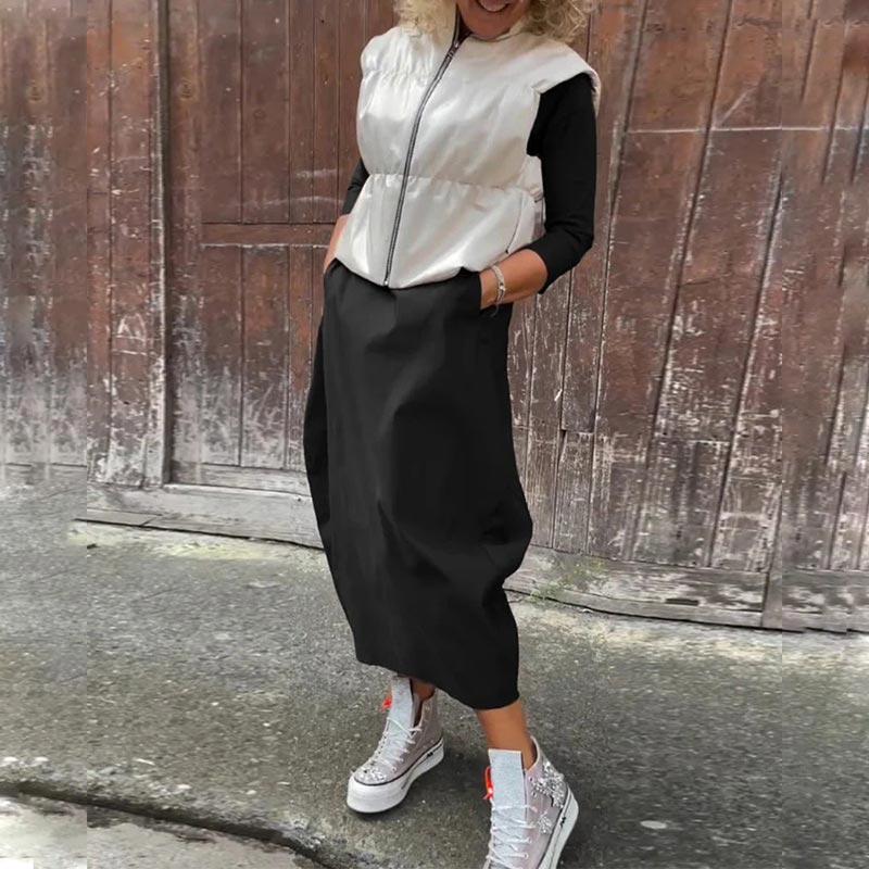 HALSZKA | KLASYCZNA SUKIENKA DLA KOBIET Z KIESZENIĄ