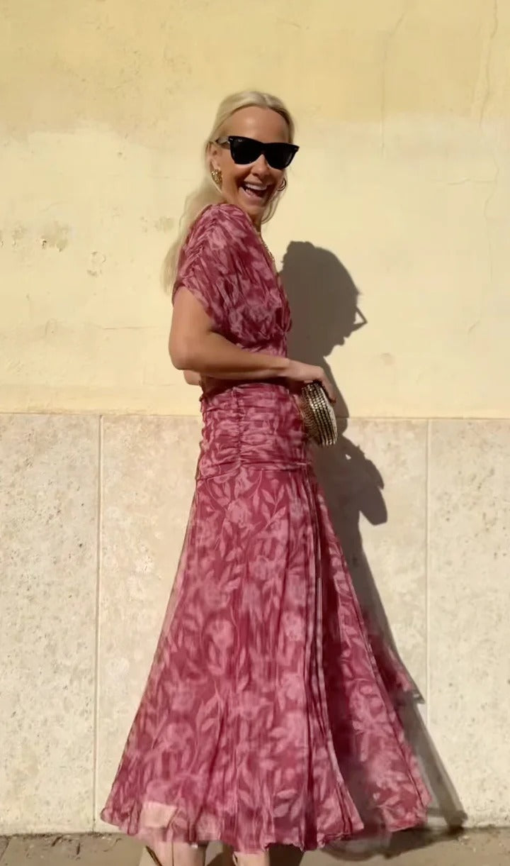 XAWERA | ELEGANCKA KWIATOWA SUKIENKA MAXI