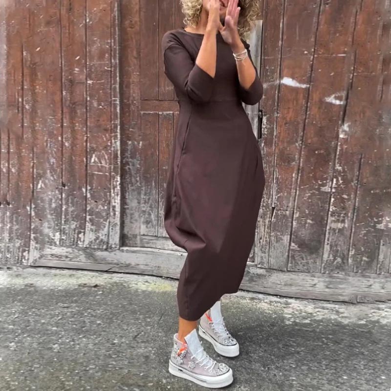 HALSZKA | KLASYCZNA SUKIENKA DLA KOBIET Z KIESZENIĄ