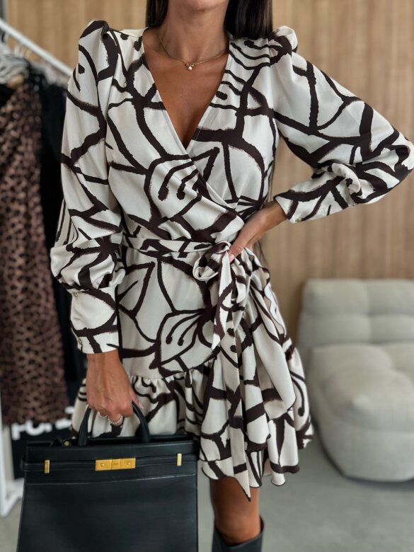 SŁAWOMIRA | ELEGANCKA KWIATOWA SUKIENKA MINI