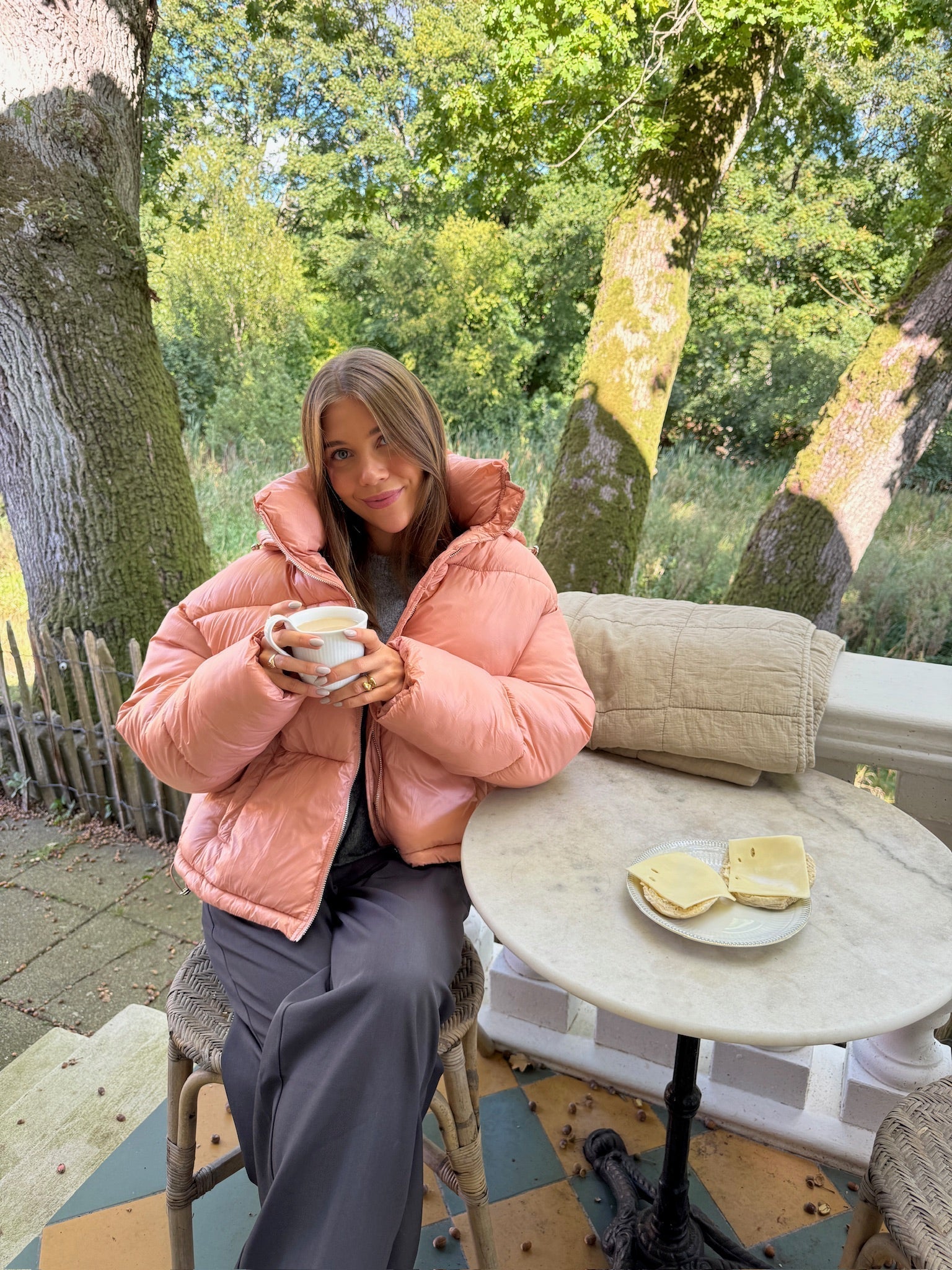 Kurtka Puchowa Josefine - Pudrowy Róż