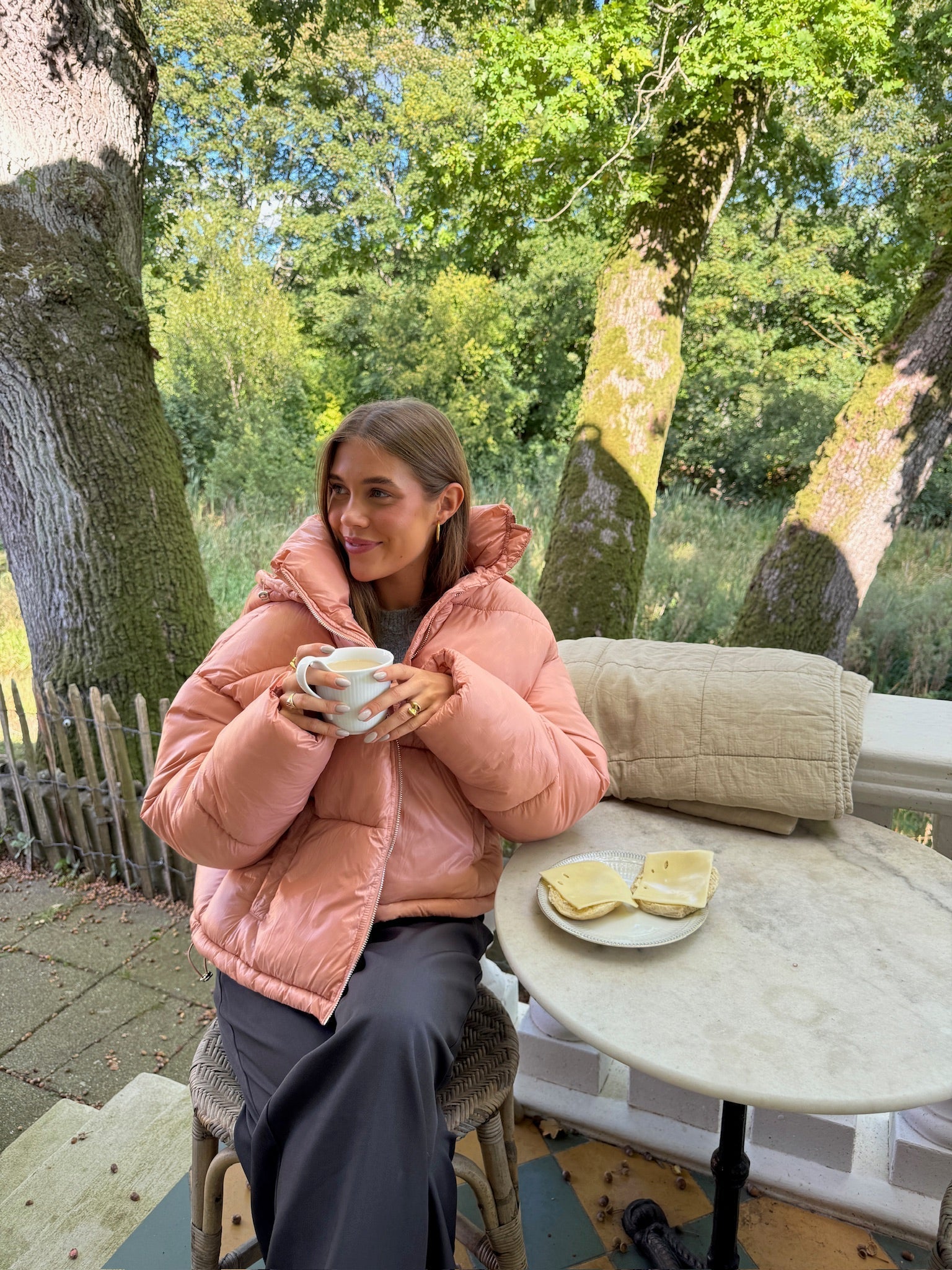 Kurtka Puchowa Josefine - Pudrowy Róż