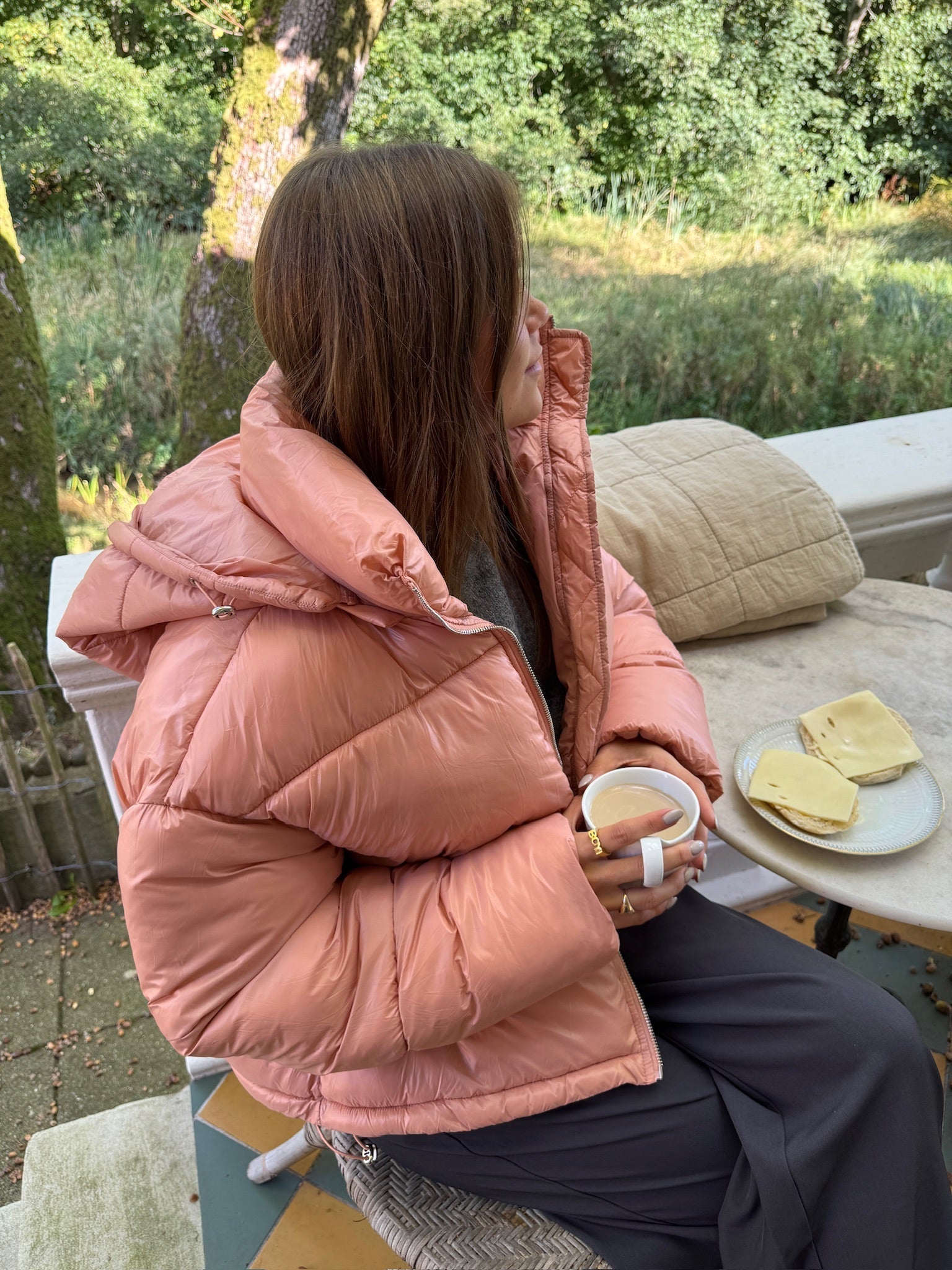 Kurtka Puchowa Josefine - Pudrowy Róż