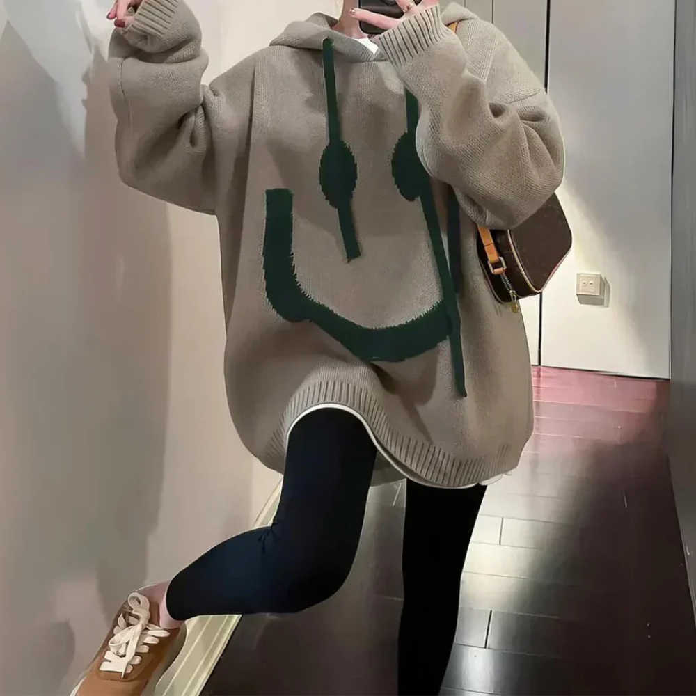 CZESŁAWA | CIEPŁA BLUZA OVERSIZE