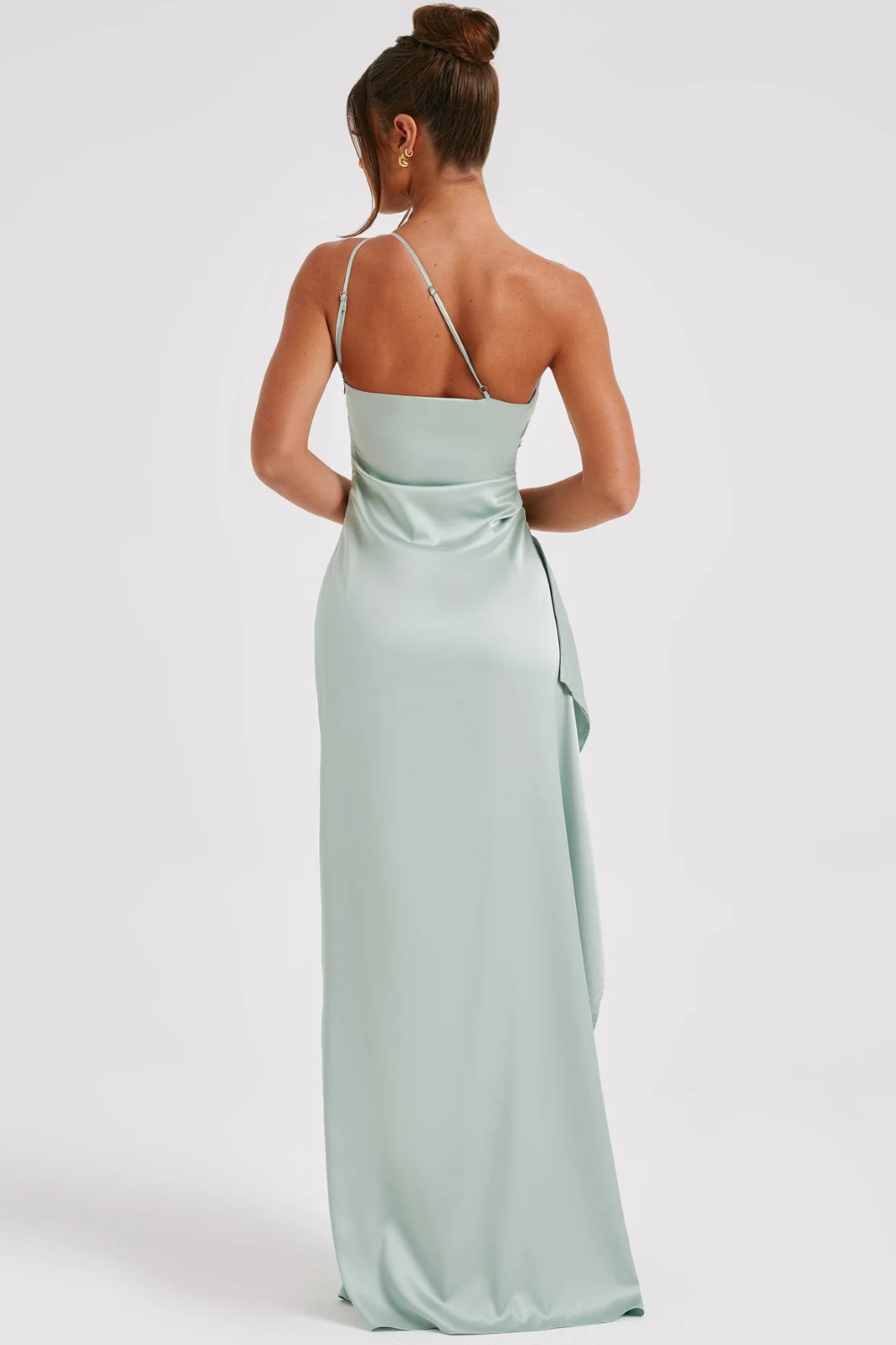 FAUSTYNA | ELEGANCKA SATYNOWA SUKNIA MAXI