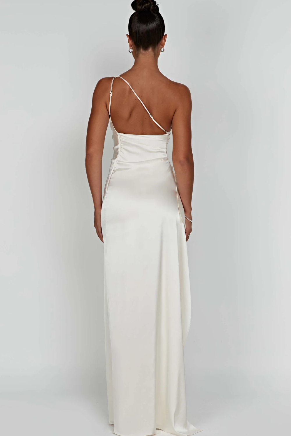 FAUSTYNA | ELEGANCKA SATYNOWA SUKNIA MAXI