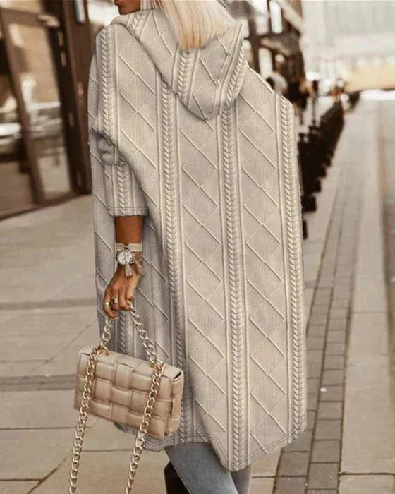 ELWIRA | DŁUGI SWETER Z KAPTUREM